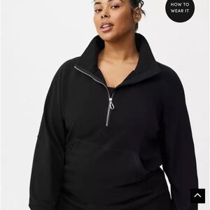 Torrid Black 1/4-Zip Pullover